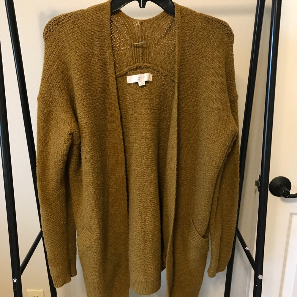 Like New Mustard Cardigan - size Small - LOFT